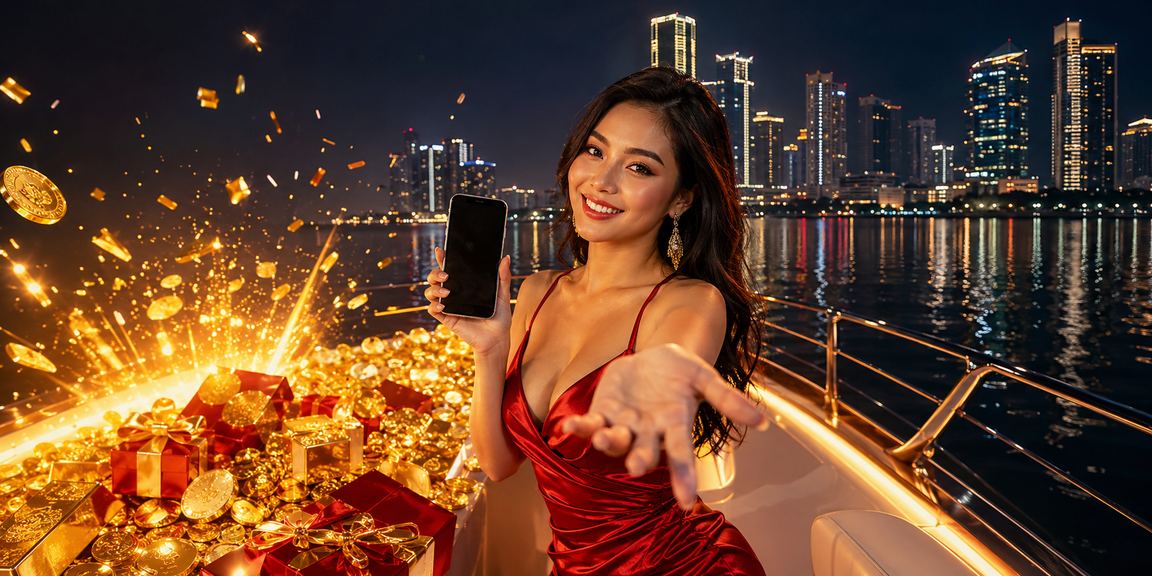 Model mengakses permainan casino baru dari layar ponsel dengan navigasi yang mudah