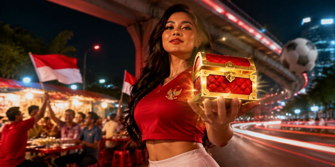 Suasana malam pasar dengan layar slot game berwarna-warni di mg108
